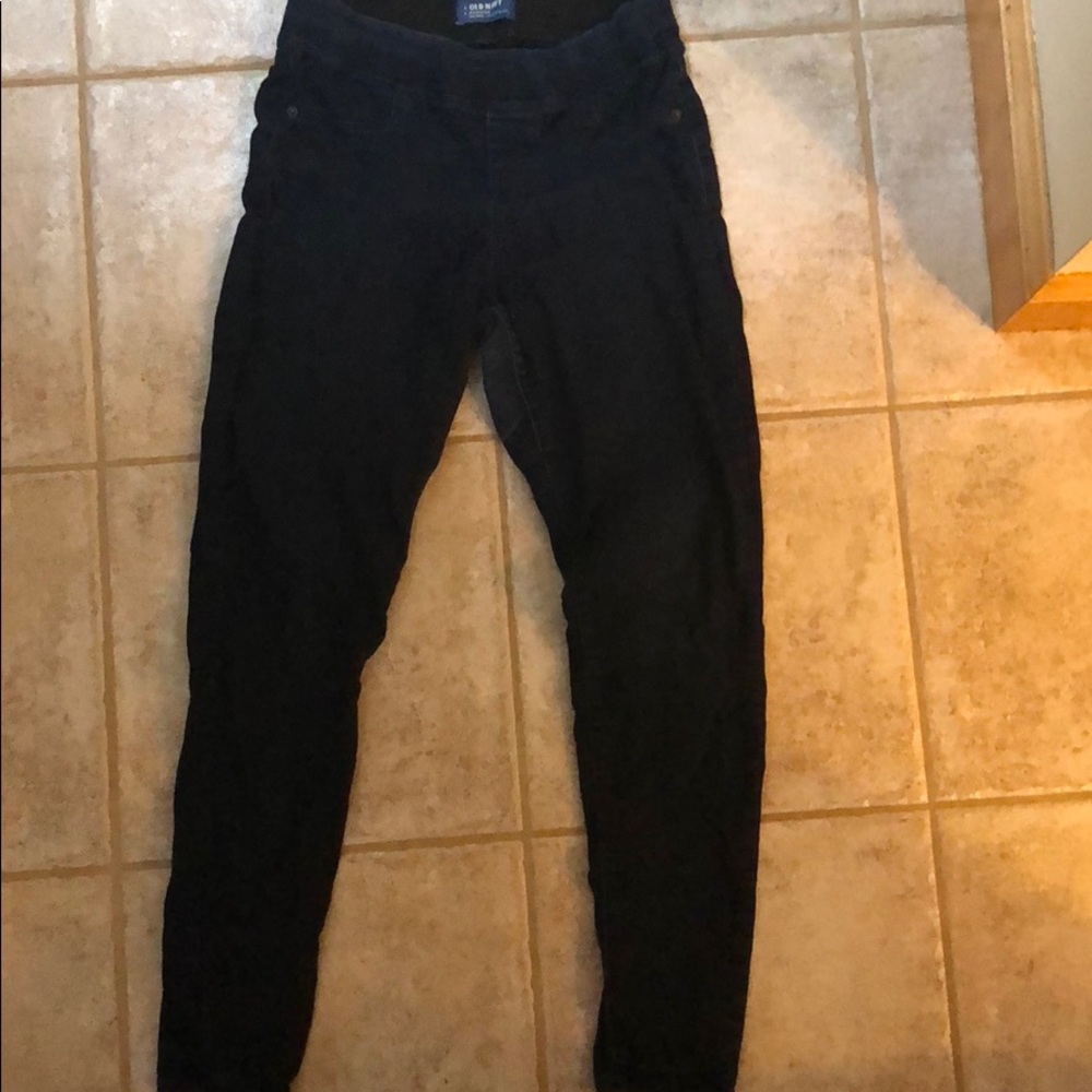 Slightly distressed jeans